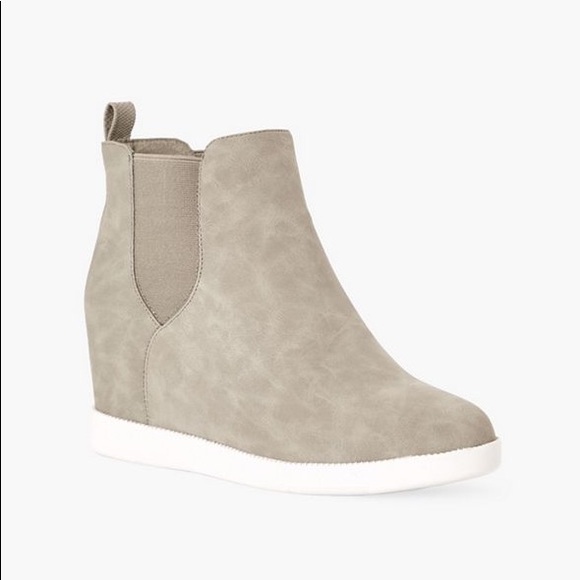 justfab wedge sneakers